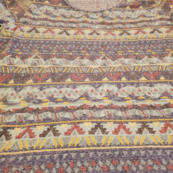 Lularoe 3x Pullover short sleeve top.  Multicolor - Picture 3 of 5